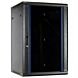 18U wandkast met glazen deur 600x600x900mm (BxDxH)