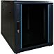 12U minikast met glazen voordeur 600x600x720mm (BxDxH)