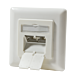 CAT6 UTP / STP inbouwdoos, ivoor