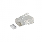CAT6A Connector RJ45 - Unshielded met hulpstukje - voor stugge kern
