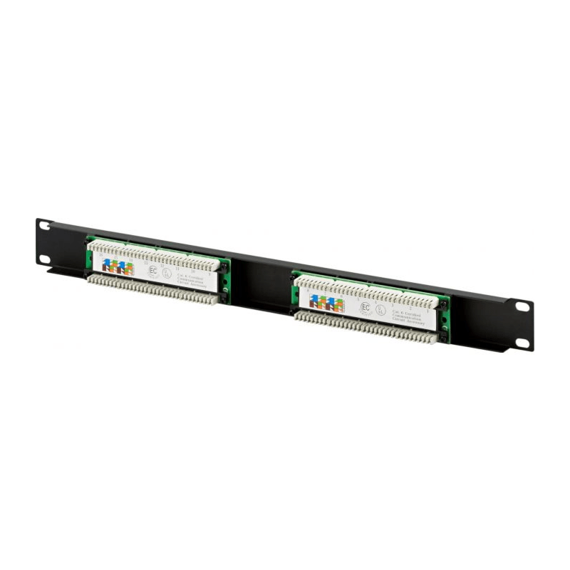 CAT5e UTP 16 poorts patchpaneel