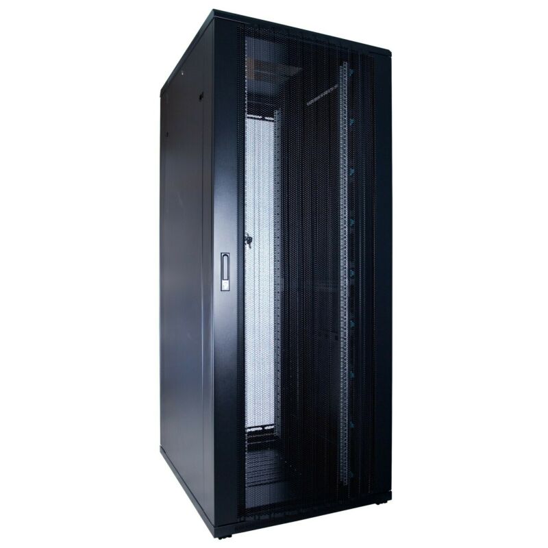 47U serverkast met geperforeerde deur afmetingen: 600x1000x2200mm (BxDxH)