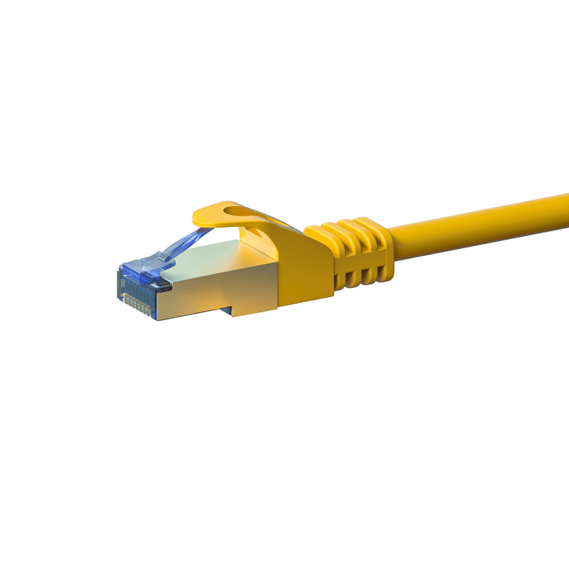 CAT6a S/FTP (PIMF) patchkabel 0,25m geel