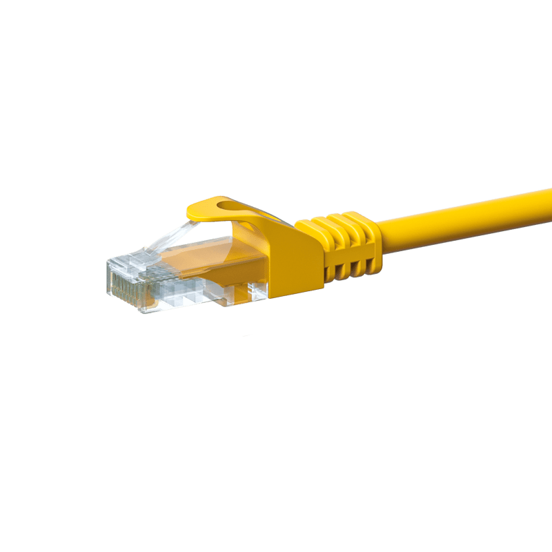 CAT5e UTP patchkabel 0,50m geel - CCA