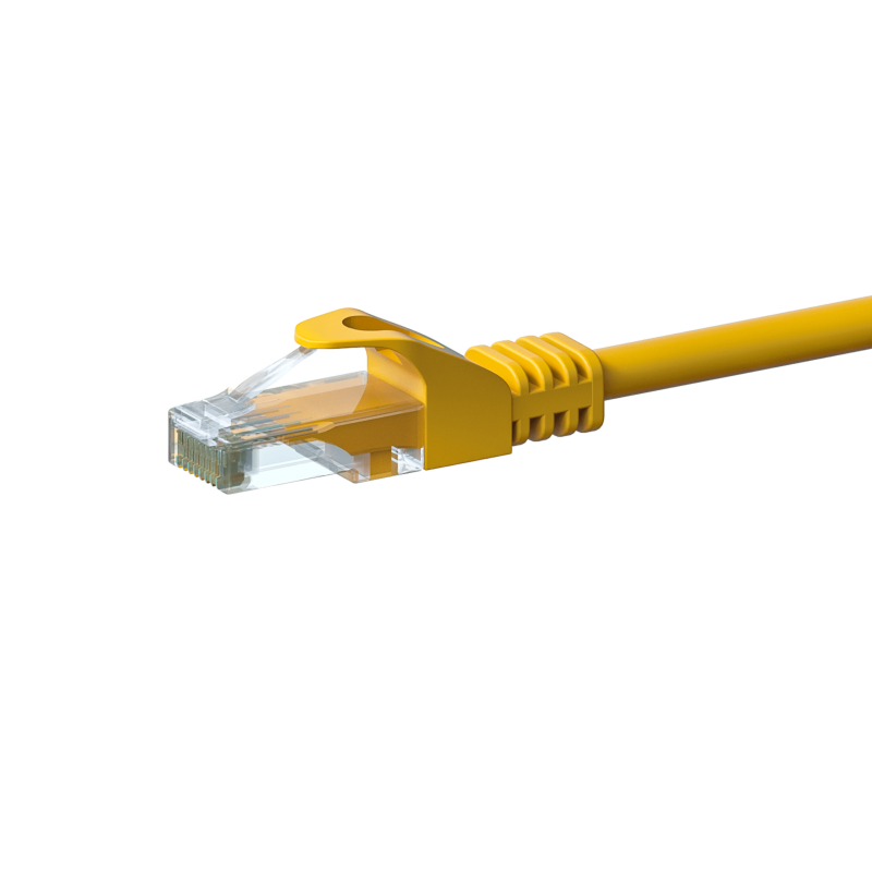 CAT6 UTP patchkabel 1m geel   - CCA