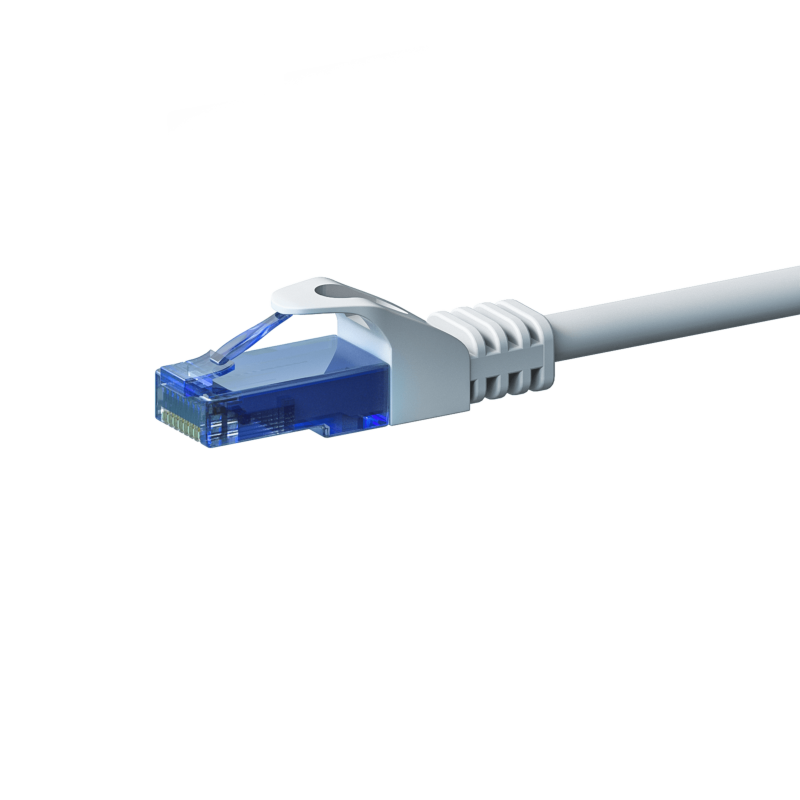 UTP CAT6a patchkabel 1m wit - 100% koper
