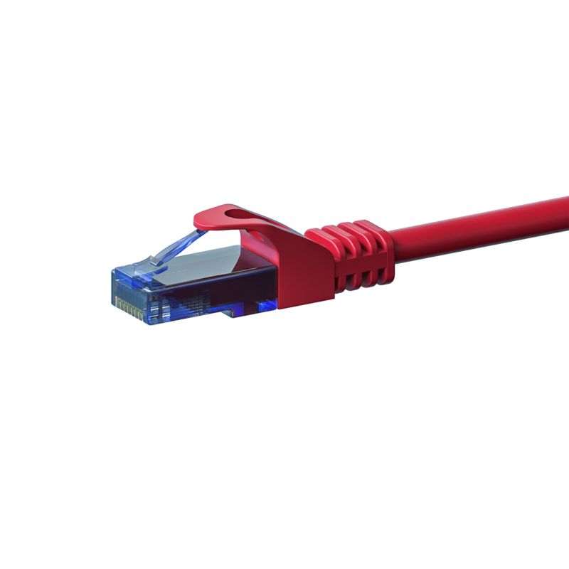 UTP CAT6a patchkabel 10m rood - 100% koper