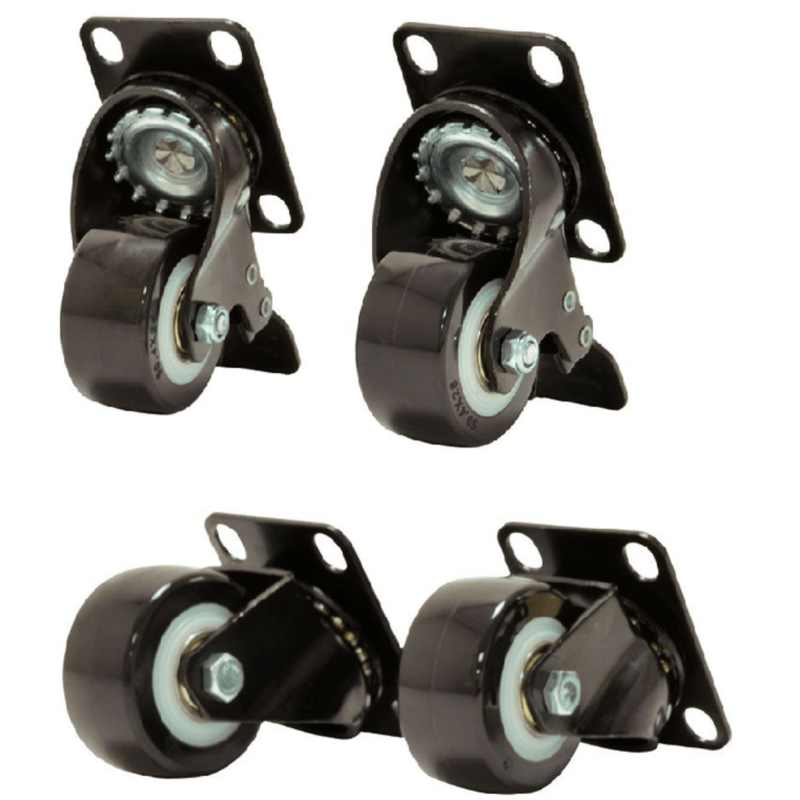 4 wielen voor serverkasten 2 met rem