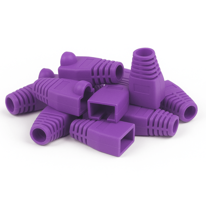 DANICOM RJ45 Kabeltule Paars - 10 stuks