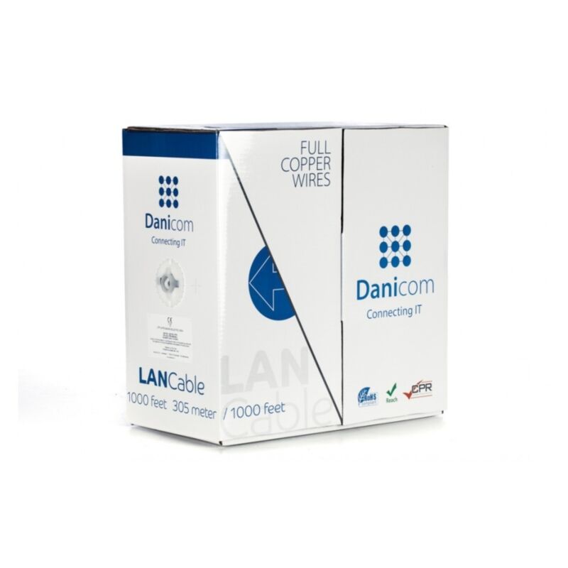 DANICOM CAT6 UTP 305m kabel op rol stug - LSZH (B2ca)