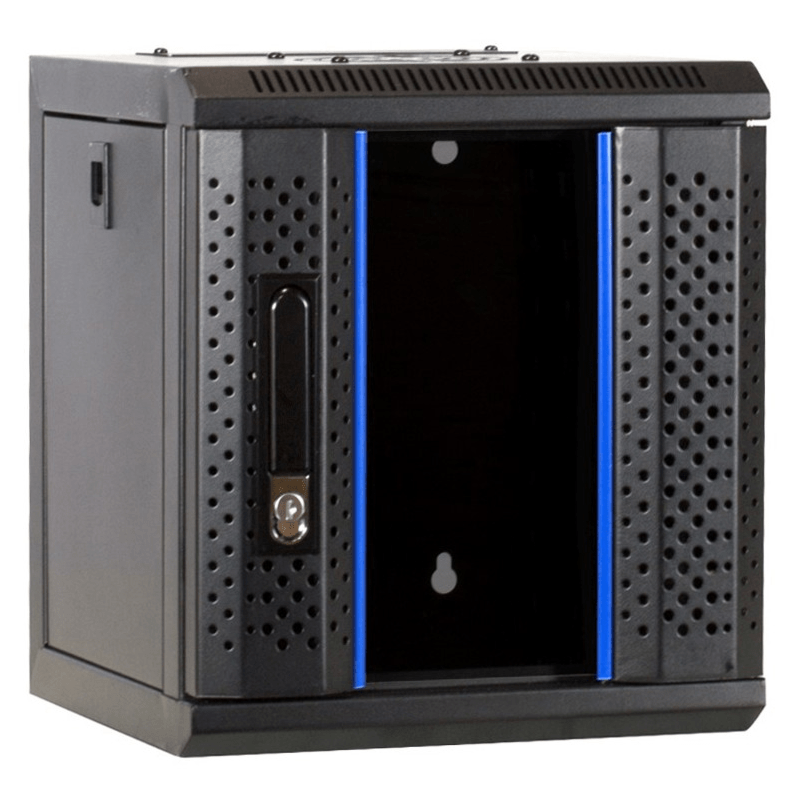 6U serverkast (10 inch) met glazen voordeur 312x310x352mm
