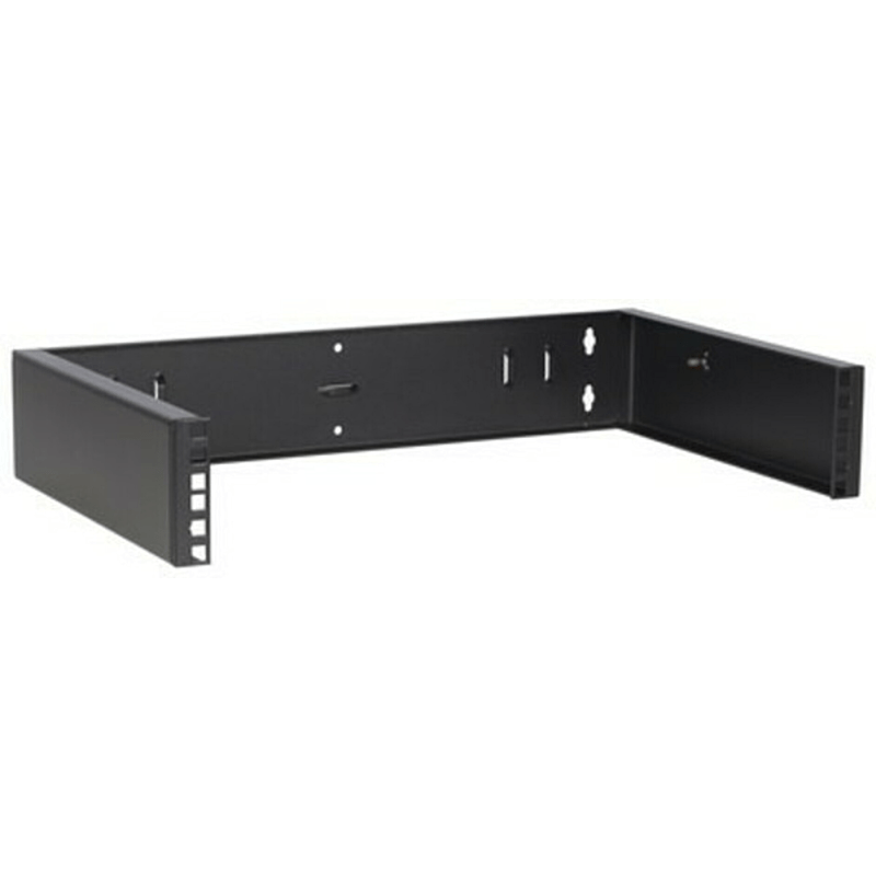 2U wall mount bracket, zonder scharnieren, 300mm diep