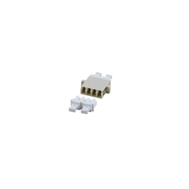 Multimode koppeling 4-voudig LC-LC quad beige