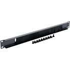 1U 19 inch kabelinvoerpaneel met borstel