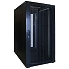 22U serverkast met geperforeerde voordeur 600x800x1200mm