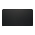 6U 19 inch afdekpaneel zwart