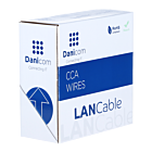 CAT5e U/UTP 100m kabel op rol soepel grijs CCA