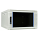 6U witte wandkast met glazen deur 600x600x368mm (BxDxH)