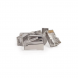 CAT5e doorsteek connector RJ45 pass through - shielded - voor soepele en stugge kern 10 stuks