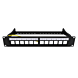 10 inch STP patchpaneel voor keystones - 12 poorts