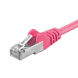 CAT5e FTP patchkabel 25m roze