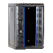 9U serverkast (10 inch) met glazen voordeur 370x450x486mm
