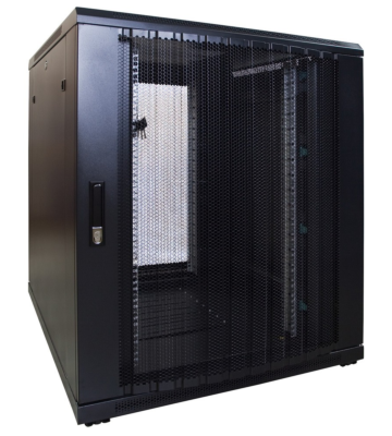 12U minikast met geperforeerde voordeur 800x1200x720mm