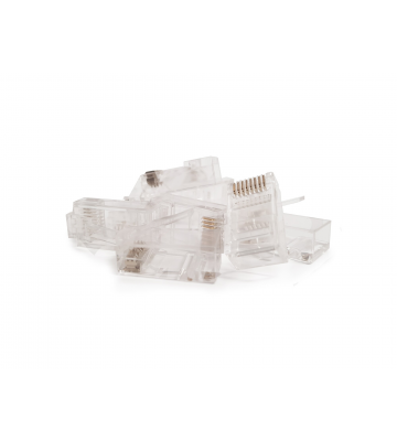 CAT5e Connector RJ45 - Unshielded - voor soepele en stugge kern - 10 stuks