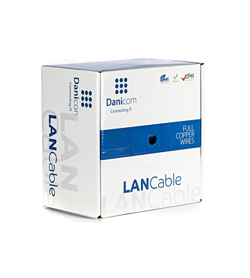 DANICOM CAT6A U/UTP 100m kabel op rol stug -  LSZH (Dca)