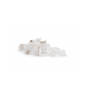 CAT6A Connector RJ45 - Unshielded + hulpstukje - voor soepele kern - 10 stuks