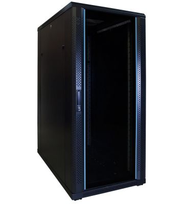 27U serverkast met glazen voordeur 600x1000x1400mm