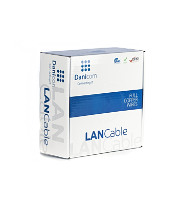 DANICOM CAT6 UTP 100m kabel op rol stug -  LSZH (Dca)