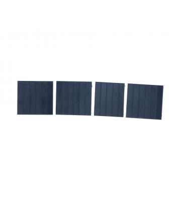 Afdekplaatjes voor 3U DIN rail switch box, set van 4
