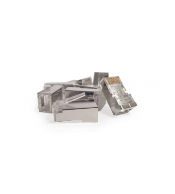 CAT6 Connector RJ45 - Shielded - voor soepele kern - 10 stuks