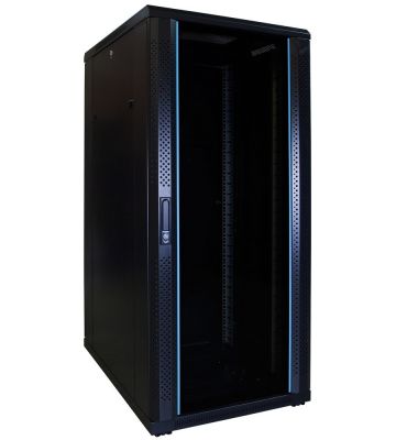 27U serverkast met glazen voordeur 600x800x1400mm