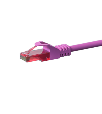 UTP CAT6 patchkabel 2m roze - 100% koper