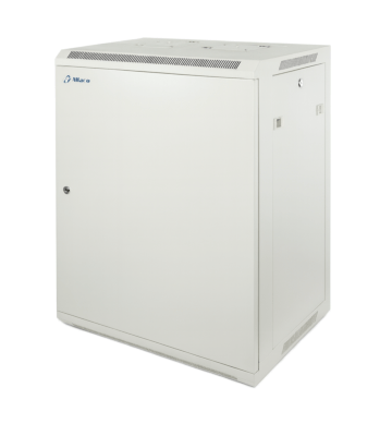 15U witte wandkast met metalen deur 600x450x770mm (BxDxH)