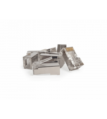 CAT6A Connector RJ45 + Hulpstukje - Shielded - voor soepele kern - 10 stuks