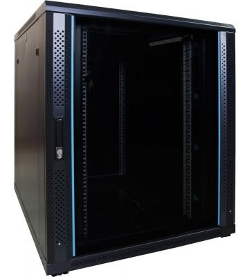 18U serverkast met glazen voordeur 800x1000x1000mm