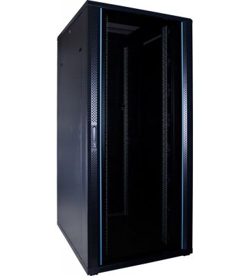 37U serverkast met glazen voordeur 800x1000x1800mm
