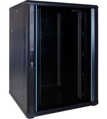 22U serverkast met glazen voordeur 800x800x1200mm