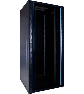 37U serverkast met glazen voordeur 800x800x1800mm