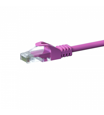 UTP CAT5e patchkabel 1m roze - 100% koper