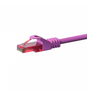 UTP CAT6 patchkabel 0,25m roze - 100% koper