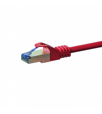 CAT6a S/FTP (PIMF) patchkabel 0,50m rood