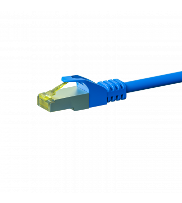 Cat7 S/FTP (PIMF) patchkabel 0,25m blauw