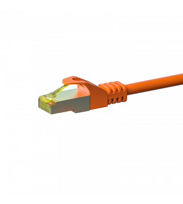 Cat7 S/FTP (PIMF) patchkabel 0,25m oranje