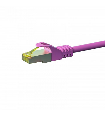 Cat7 S/FTP (PIMF) patchkabel 0,25m roze