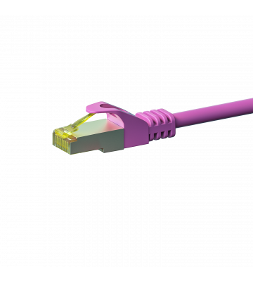 Cat7 S/FTP (PIMF) patchkabel 0,50m roze