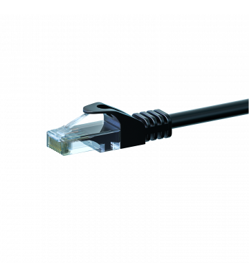 CAT6 UTP patchkabel 0,25m zwart - CCA